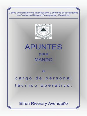 cover image of Apuntes para mando a cargo de personal técnico operativo